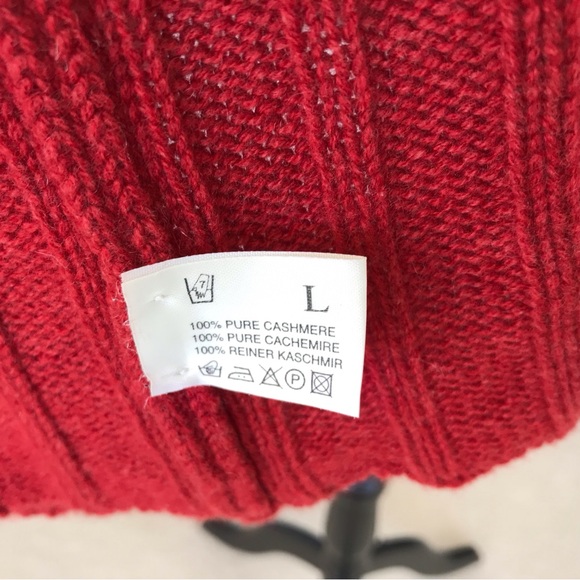 Hawico Pure Cashmere Scotland Ribbed Long Cardigan, SzL - Picture 6 of 6